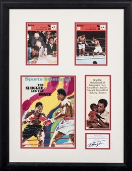Muhammad Ali and Joe Frazier Signed Display (PSA/DNA)